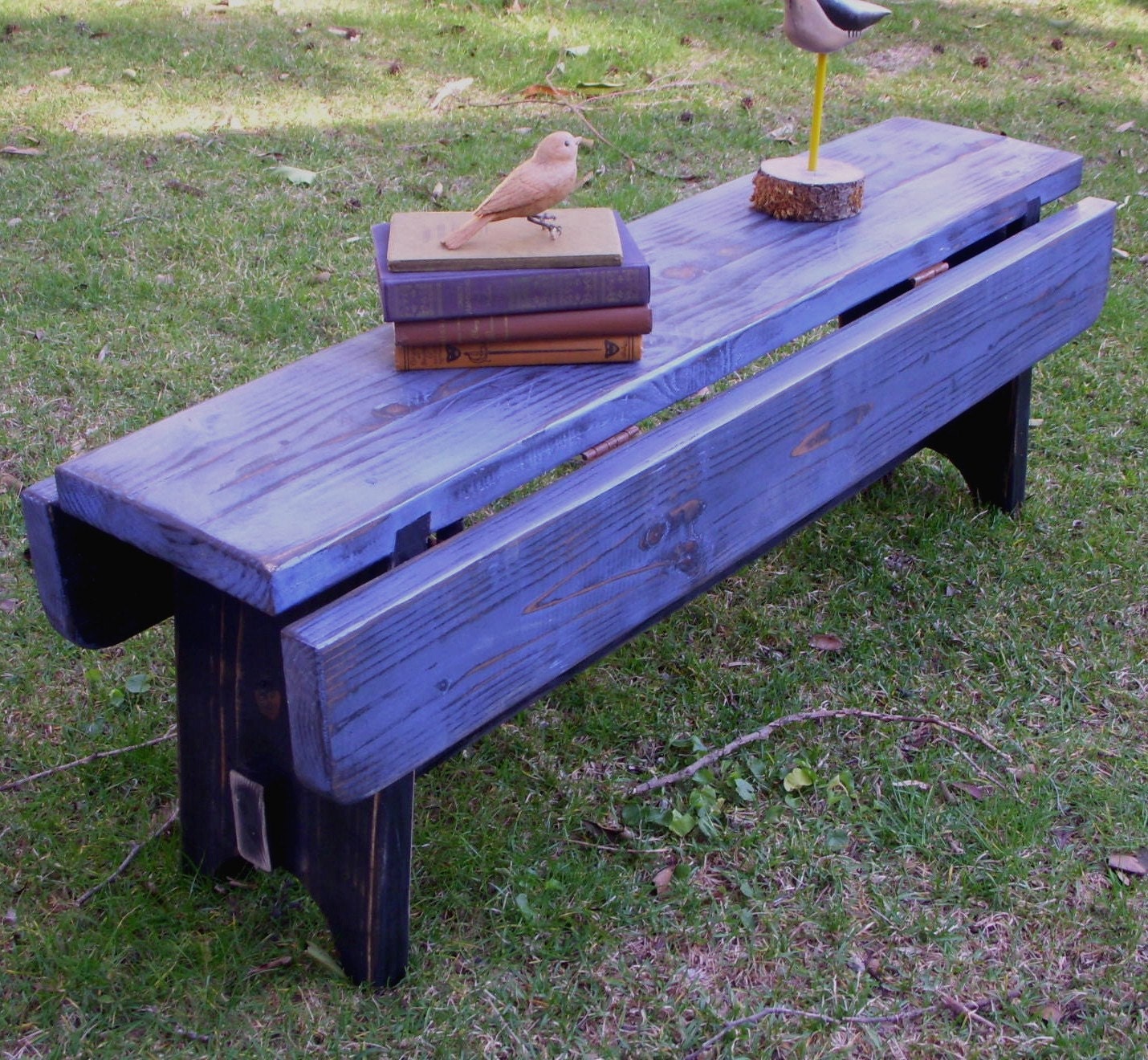 Wooden Coffee Table - Rustic Cabin - Shabby Cottage - Beach Decor Furniture