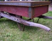 Coffee Table - Rustic Antique Fruit Dolly - LOCAL ONLY