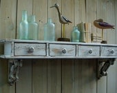 Cottage Chic - Wall Shelf - Drawers - French Country, Paris Apartment