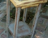 Accent Table - Shabby - Cottage Chic - Wood Furniture - Side - End