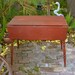 Vintage Wood Table - Refurbished Antique Rustic Red - Mid Century