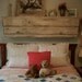 Large Wooden Shelf - Floating Wall Ledge, Handmade - Shabby - Cottage Furniture - 50 Inches
