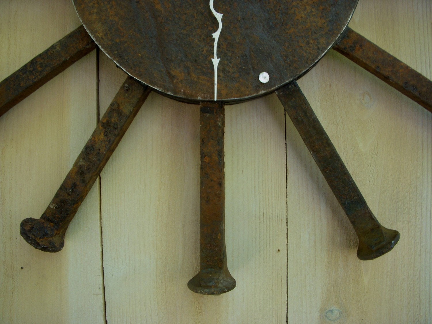 Rustic Home Decor Handmade Clock Railroad by honeystreasures