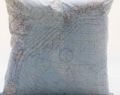 Japan  Silk aviator map cushion