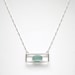 Sea Glass Jewelry - Sterling Aqua Sea Glass Necklace