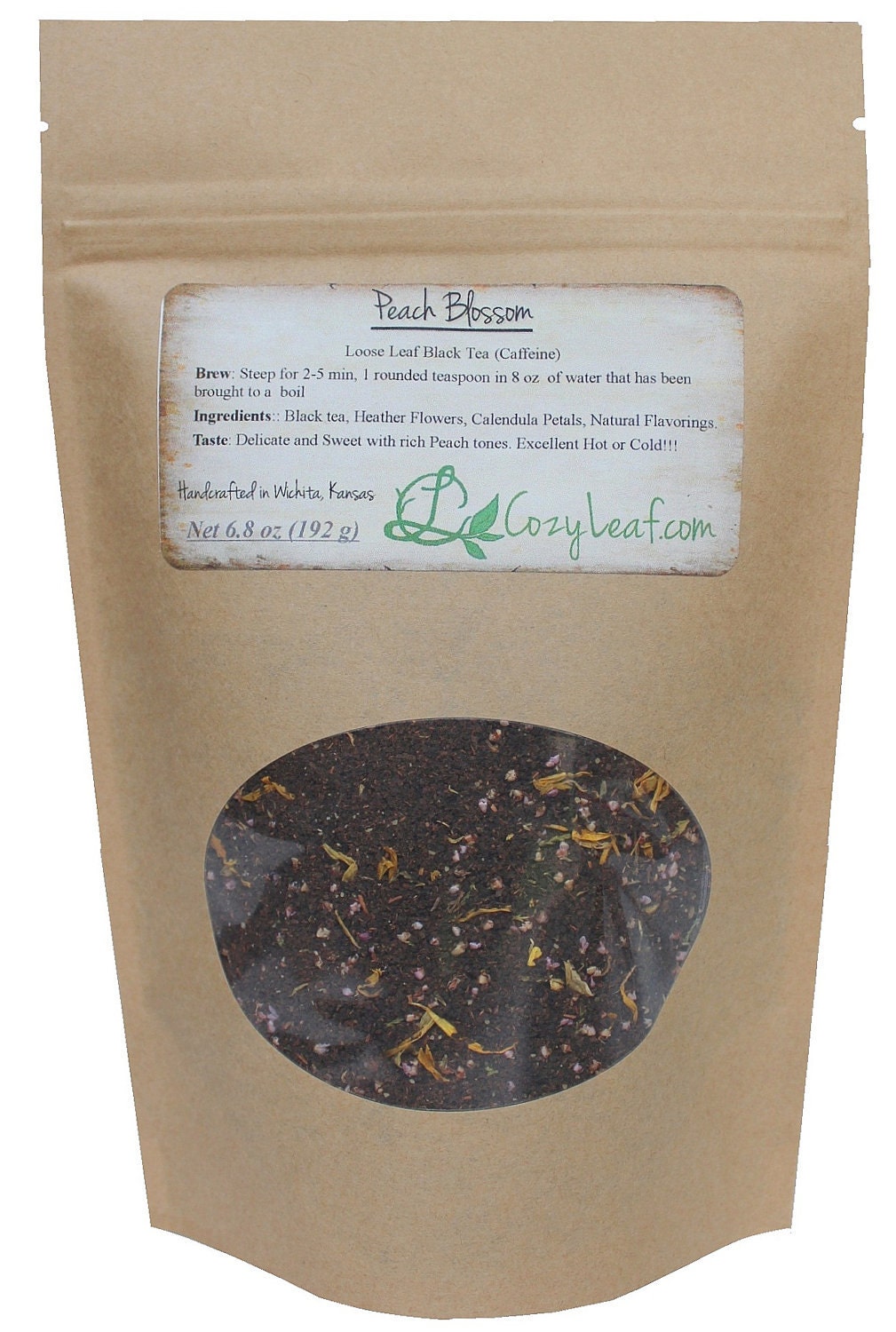 Large Refill Bag of Peach Blossom Loose Leaf Tea