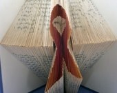 Breast Cancer Pink Ribbon Book Art
