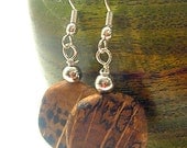 Spalted Oak Tab Earrings