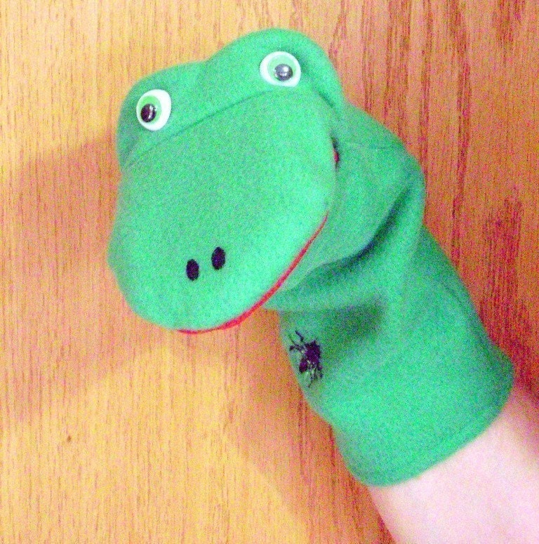 Fleece Frog Hand Puppet