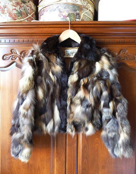 hold for bettyford101- please do not buy- vintage mink and fox jacket