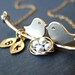 Personalized Family Jewelry LOVE BIRDS and KIDS Necklace Baby Nest Custom Eggs Initials Anniversary Couple Children Mothers Necklace Gifts