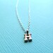 Bridesmaids Gift, Sister Gift, TINY INITIAL Necklace, Solid Sterling Silver Personalized Custom, Friends Birthday Gifts, Everyday Jewelry