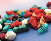 Colorful Wire Wrapped Beads