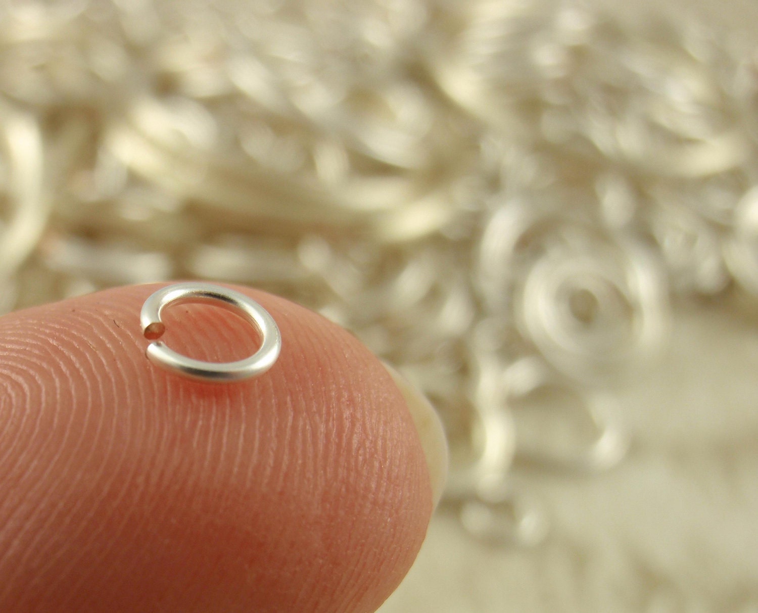 Jump Rings - 50 Non Tarnish Silver Plate - 18 gauge 6mm ID