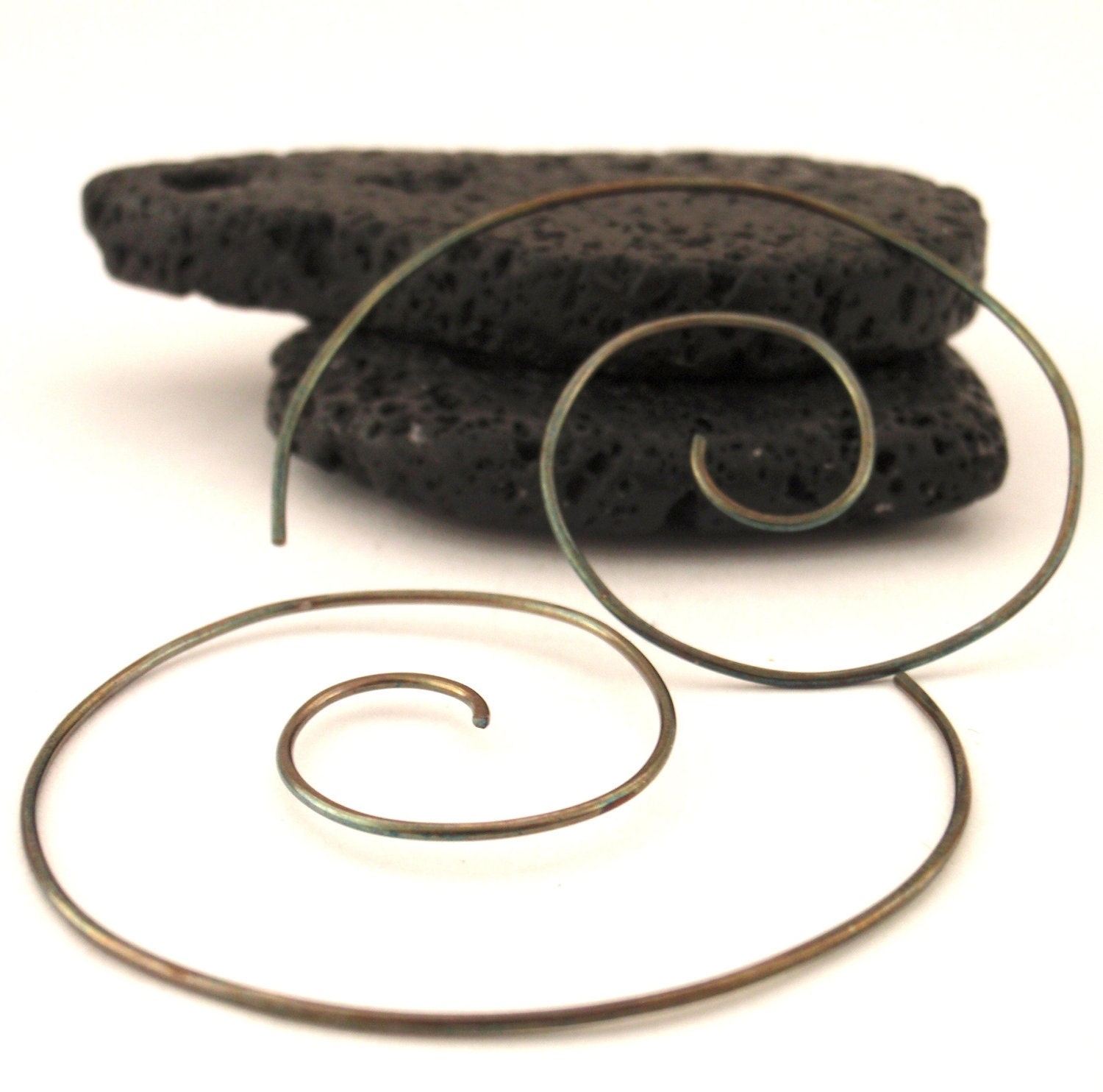 6 Pairs Spiral Antique Sterling Silver Ear Wires - Easy To Add Your Own Beads and Charms