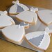 Wedding Dress Hand Decorated Iced Cookies - 1 Dozen
