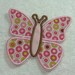 Butterfly Fabric Embroidered Iron On Applique Patch Ready to Ship