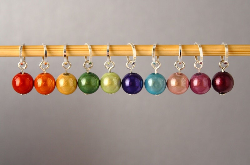 Colourful Bubbles Stitch Markers for Knitting