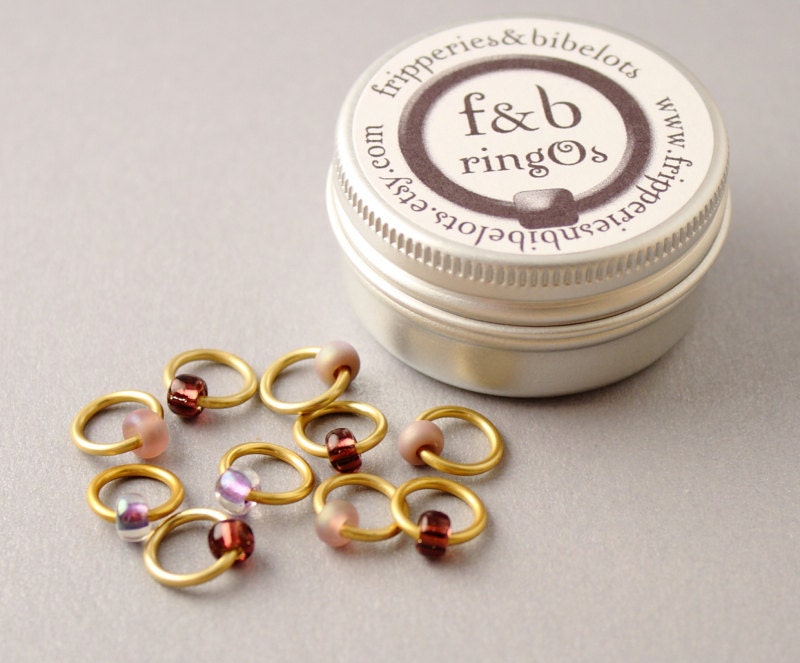 ringOs Dusky Sunset - Snag-Free Ring Stitch Markers for Knitting