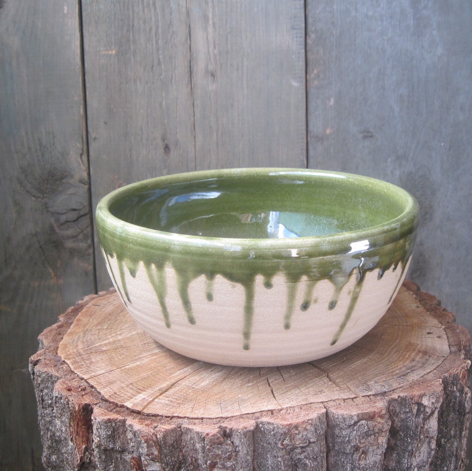 Bowl Tudor Green Border Ware Style