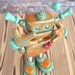 Patina Pete Garden Robot Sculpture - WILL Guard Your House Plants From EVIL - Clay, Wire, Paint