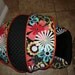 Flower Shower Clementine with Black Infant Car Seat Cover--Moves to Toddler