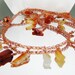Spicy Carnelian Viking knit necklace