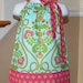 Girls Pillowcase dress pillowcase dresses dress toddler Ooh la la aqua Michael Miller 3 mos. Thru 4T