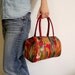 Vintage painted leather Mini Boston Bag.