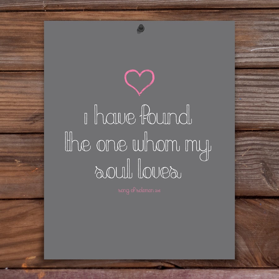 song of solomon in pink - 8x10 print
