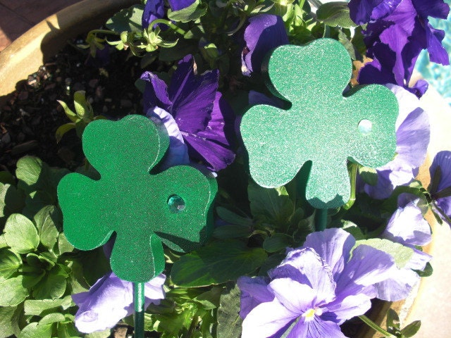 Plant Stakes - Shamrocks
