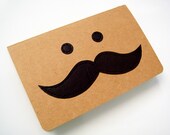 Moustache Notebook (blank pages)