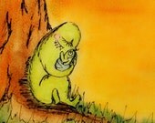 Children decor, cute monster art, You Are My Sunshine