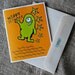 Happy Birthday Card, Kids card, monster card, Monster happy Birthday