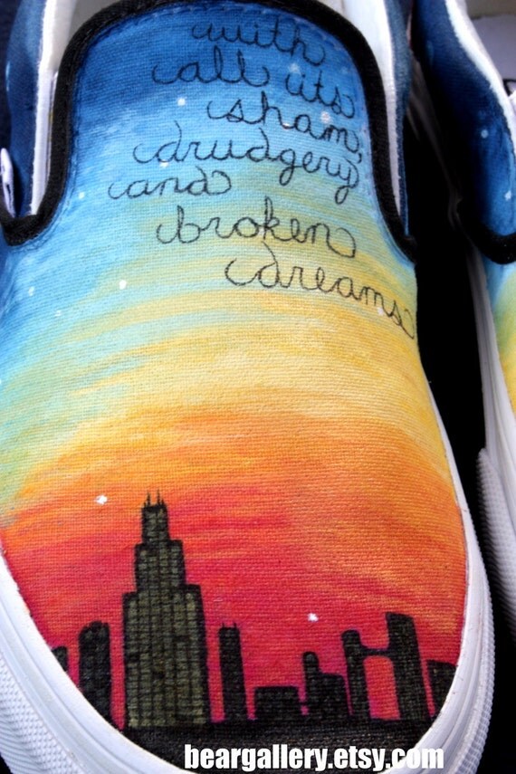 Custom Vans-- City Scape Chicago