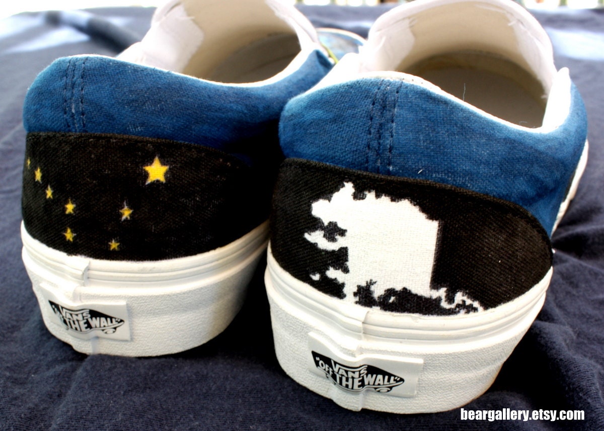 Custom Vans-- Alaska Aurora Borealis