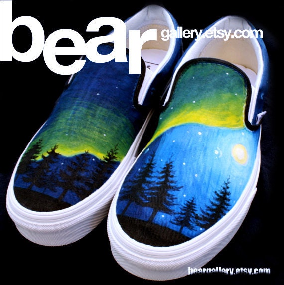 Custom Vans-- Alaska Aurora Borealis