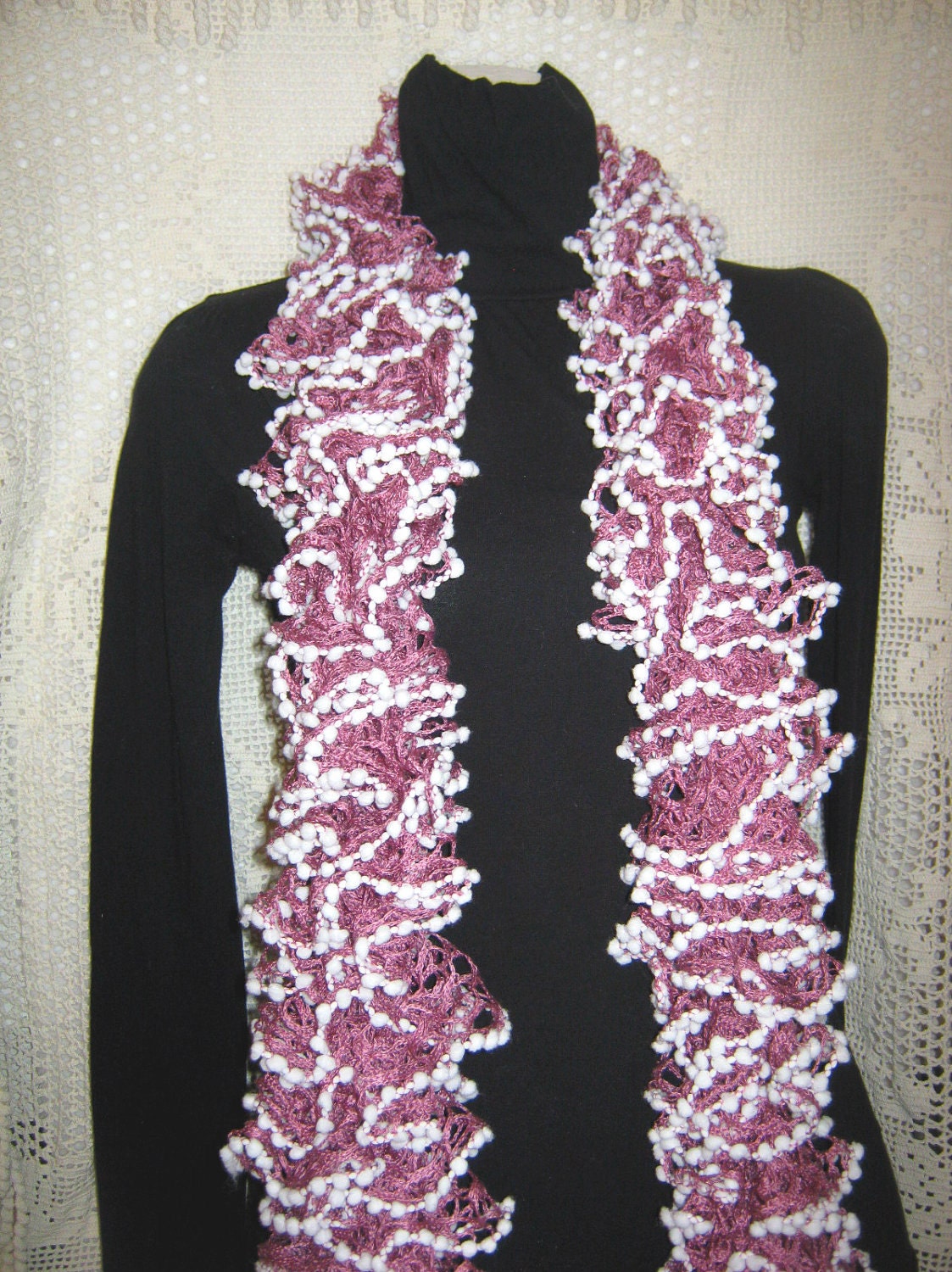 Knit Scarf -"Pinky Cotton Tail"