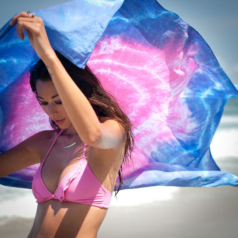 SUNSET..Tie Dye Beach Throw PAREO by Bella Beach Jewels