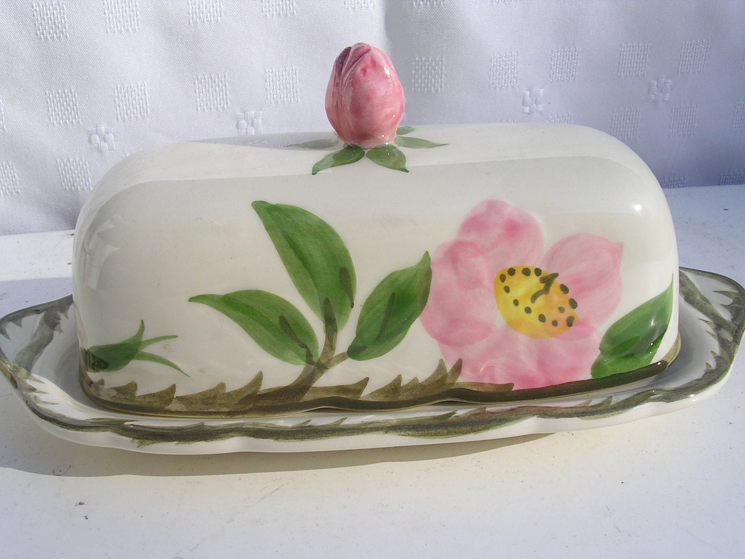 Franciscan Desert Rose Butter Dish with Lid