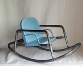 Sale - Vintage Bouncy Baby Metal Rocking Chair