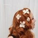 Shimmering sands - hydrangea and pearl bobbies set of 4