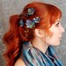 Wood sprite - deep teal blossom bobbies