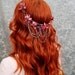Bohemian head wreath, mauve flower crown, medieval circlet, hair accessories - Vanlanthiriel