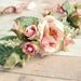 Tea roses - pink rose crown - LAST ONE
