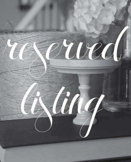 Reserved Listing for lindsay