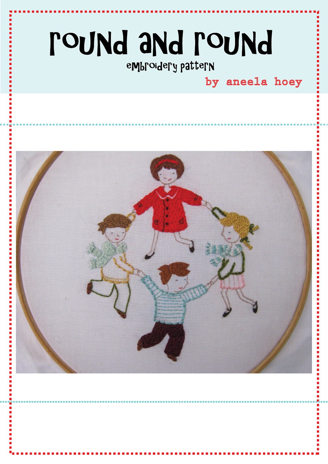 round and round embroidery pattern