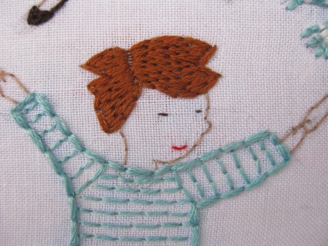 round and round embroidery pattern