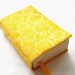 Cloth Book Cover, Bright yellow sunflowers Batik and Hand Dyed Fabric, Fits Most Mass Market Paperback Books