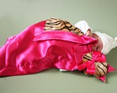 Minky Tiger Cat Security Blanket, Lovey Blanket, Satin, Baby Blanket, Stuffed Animal, Baby Toy - Customize Color  - Add Monogramming